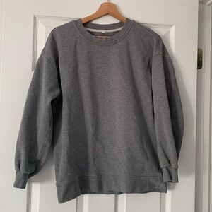 Lululemon crew sweatshirt. Gray. Size 4.